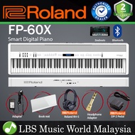 Roland FP-60X 88 Key Digital Piano with SuperNATURAL PHA-4 Keyboard and Bluetooth White (FP60X FP60