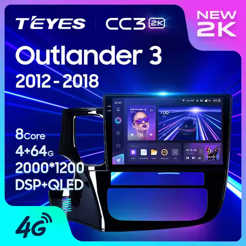 TEYES CC3 2K For Mitsubishi Outlander 3 GF0W GG0W 2012 - 2018 Left hand drive Car Radio Multimedia V