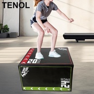 TENOL 3 in 1 Soft Plyometric Jump Box Plyo Box Workout for Home Gym Plyometric Box