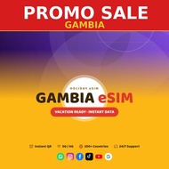 [PROMO] Gambia Travel eSIM 1GB-5GB Data | Big Sale | Instant QR | 4G/5G