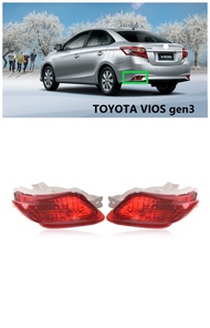 a pair（left and right）Rear Bumper Reflector fog light rear fog lamp Brake light For TOYOTA VIOS supm
