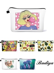 Simple Cosmetic Bag Ladies Party Gift For Girlfriend Large Capacity Hadiah Beg Kosmetik Mudah, Hadia