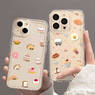 Jelly Cat Bread Spin Penguin Phone Casing For OPPO A38 A18 A78 A58 A60 A15S A35 A16 A16S A54S A17 A5