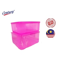 Century Food Container 2.6L 3L 2 in 1 Plastic Container Plastik Bekas Makanan 2.6L 3L Fridge Contain