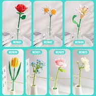 Loz Building Block Flower Flower Bouquet Building Blocks Toy Blocks Diy Birthday Gift Lmns68