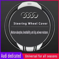 Audi steering wheel cover Audi A1 A4 A3 Q5 Q2 Q3 A6 Q7 A8 fiber leather handle gloves, anti slip and wear-resistant-----