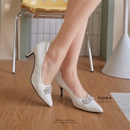 รองเท้าหนังแกะ รุ่น Fiona Pearl color (สีขาว)