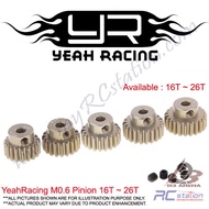 💯Yeah Racing Pitch M06 Pinion 16T to 26T Aluminum 7075 Hard Coated Motor Gear/Pinions for Tamiya car