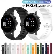 1PCS 20mm 22mm Smart Watch Silicone Strap for Fossil Gen 6 44mm 42mm Gen 5 LTE/5E/4 Carlyle/Julianna/Garrett Bracelet Watch Band