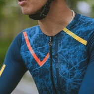 MONTON MEN LONG SLEEVE CYCLING JERSEY-CRACKS