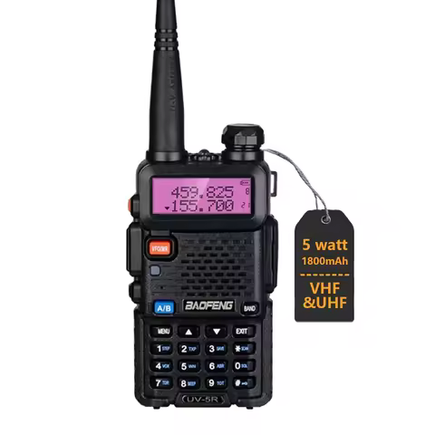 Boafeng Original Two Way Radio Uv-5r 5w/8w Handheld Radio 1800mAh Long Range Radio Vhf UV 5R Walkie 
