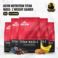 AGYM Nutrition Titan Mass- Z Weight Gainer 2kg - 13 Flavours
