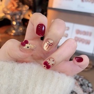 【DD325】 Fake Nails Gel Thai Shop Waterproof 24 Pieces/Box