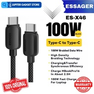 ESSAGER USB Type C to Type C Fast Charging Data Cable 5A 100W 2M - ES-X46