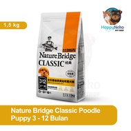 NATURE BRIDGE Poodle Puppy Dry Dog Food 1.5KG Easy to Dignity High Protein