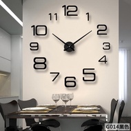 นาฬิกาติดผนังแฟชั่นแบบเรียบง่ายนาฬิกาติดผนัง DIY ในห้องนั่งเล่นนาฬิกาผนังบุคลิกภาพที่สร้างสรรค์กระจกอะคริลิค3มิติ