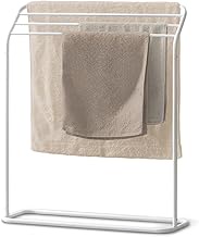 Iris Ohyama THS-680 Style Towel Hanger, Laundry Dryer, Indoor Room Drying, Bath Towel Stand, White, 
