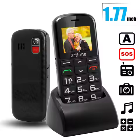 Bar Senior CellPhone Artfone CS182 For Elderly Mobile Phone Wireless FM SOS 1400mAh Celulares Dual S