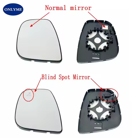Van Bus Heated Convex Mirror Glass With Bind Spot For Peugeot PARTNER TEPEE / EXPERT / TRAVELLER / R