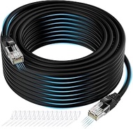 Cat6 Ethernet Cable 75 Feet, Snagless Cat 6 (25ft to 300ft), RJ45 Patch UTP LAN Network High Speed I