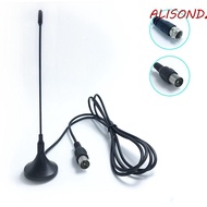ALISONDZ Digital Tv Antenna, Free Channel DVB-T/TV TV Antenna Freeview, Radio TV Aerial Black 5dBi M