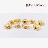 916 Gold Alphabet Gent Ring Cincin Emas