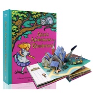 English original and genuine alice S Adventures in Wonderland pop up / Alice in Wonderland three-dim