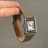 Angola Red Square Temperament Steel Case Watch