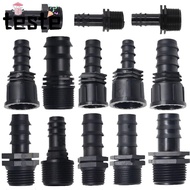 Garden Hose Barb Connector, PE Female Male Thread Screw Joint, 16mm 20mm 25mm 1/2 3/4 To 1/2 3/4 1 I