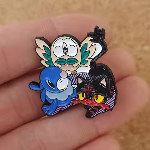 Pokemon Gosanke Anime Brooch For Backpacks Enamel Pin Metal Brooch Pin For Women Badges Pin Brooches