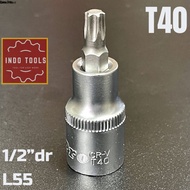 STAR DRIVE SOCKET WRENCH 1/2" LENGTH 55 MM - TORX BIT SOCKET 1/2" DR L55 T27 T30 T40 T45 T50 T55