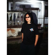 Tshirt Bkack Logo Round 100% Cotton BCI