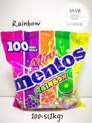 MENTOS MINI ROLL FRUIT MIX/MINT/RAINBOW 100roll