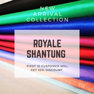 READY STOCK.!! Kain pasang Shantung Royale @ Thai Silk Warna Plain Untuk Baju Kurung. Ekslusif & Ber