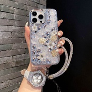 for iPhone 16 17 15 14 13 12 11 Pro Max 6 6S 7 8 Plus X XS Max XR Bling phone case