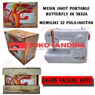 Mesin jahit BUTTERFLY JH 5832A/Mesin jahit portable JH5832A/BUTTERFLY
