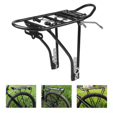 Bicycle Rear Luggage Cargo Rack Panniers Alloy Carrier for Parts Load Limit 88 lbs/40kg Suitable for