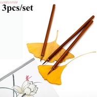 LUXELIVING Brush Pen Oil Painting N1N 3pcs/set Metal Hook Line Pen