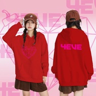 2025 สวัสดีปีใหม่ 4EVE เสื้อฮู้ดแขนยาว#411 4EVE พิมพ์ลาย ใส่ได้ ทั้ง ชาย วัสดุเส้นใยโพลีเอสเตอร์M-3X