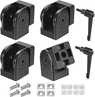 QUARKZMAN Pack of 2 Die-Cast Aluminium Swivel 180° Adjustable Flexible Swivel Connector with M8 Scre