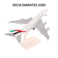 20cm Emirates A380 Medium Size Airplane Display Decoration Collection for Children