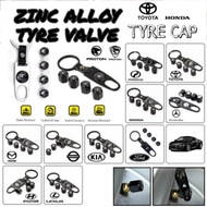 <NEW STOCK>Tyre Cap Air Cap Tyre Wheel Valve Tyre Valve Zinc Alloy PROTON PERODUA HONDA TOYOTA