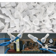 100 Pcs Closed End Crimp Connectors Cap - Nylon Insulated Closed End Crimp Terminals Caps - CE-2X Ga