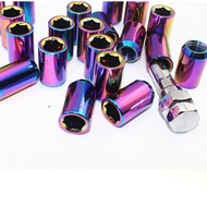 Car Wheel Hub Nut Hex Socket Anti-theft Nut Tire Screw Cap Wheel Hub Modification Nut Wheel hub scre