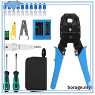 ✺BORRAONE Crimping Tools Set LAN RJ45 Cat5e Network Pliers Hand Tools Rj45 Crimping Tool KitZuz