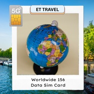 【Worldwide 156】Global Ultra Travel Data Sim Card 【156 Countries】ET Travel - Travel Sim