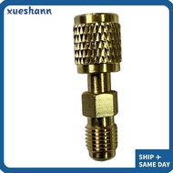 XUESHANN R32 R454B Refrigerant Brass Adapter, Mini Quick Couplers R32 Thread Adapter, Portable 1/4" 