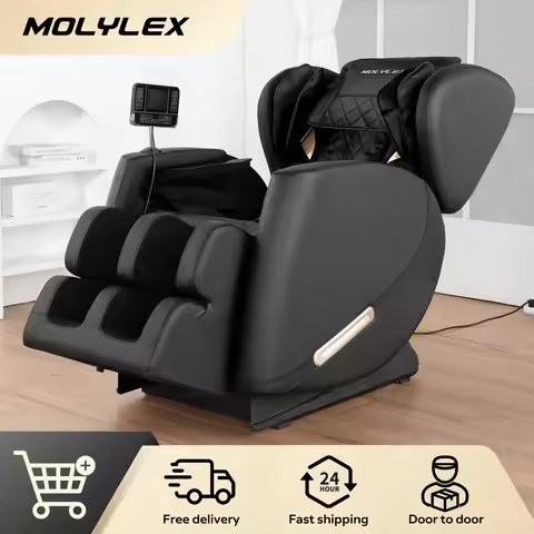 Massage Chair with Zero Gravity, Massage Chair Recliner with Heating, Airbags, Foot Roller，Bluetooth
