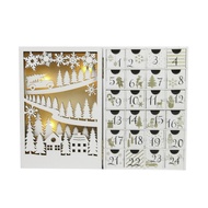 [Double Eleven Special Sale] Christmas LED Lights 24 Days Countdown Calendar Ornaments Decorations H
