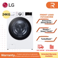 LG Inverter 20KG Front Load Washing Machine (White) F2724SVRW